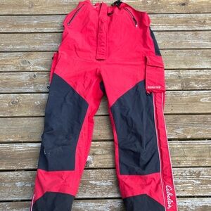 Cabela's Red and Black Outdoor Coveralls